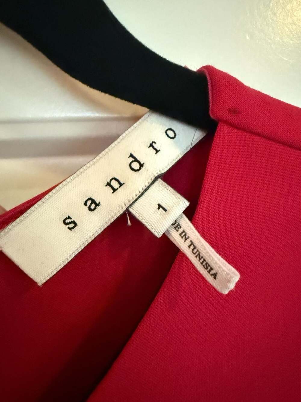 Sandro Paris Hot Pink Magenta Bow Fitted Mini Dress Size XS - Picture 6 of 11